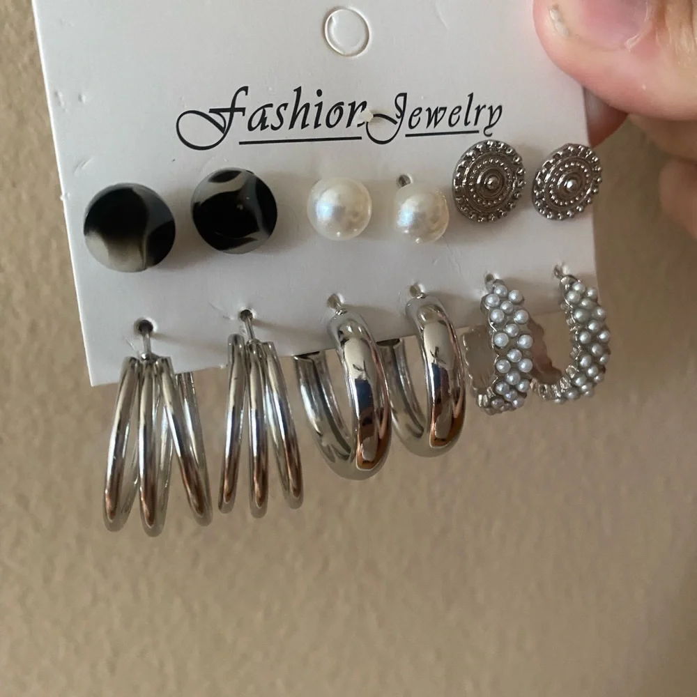 NEW silver fashion jewelry set